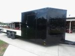 8.5x24 Hybrid Enclosed Trailer V-Nose (2) 7,000lb Axles Storage - Image 10