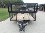 6.4x16 Dovetail Utility Trailer with Front Basket 2ft Mesh (2) 3500lb Axles - Image 3