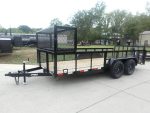 6.4x16 Dovetail Utility Trailer with Front Basket 2ft Mesh (2) 3500lb Axles