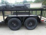 6.4x16 Dovetail Utility Trailer with Front Basket 2ft Mesh (2) 3500lb Axles - Image 7