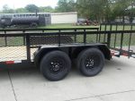 6.4x16 Dovetail Utility Trailer with Front Basket 2ft Mesh (2) 3500lb Axles - Image 8