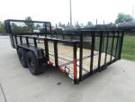 6.4x16 Dovetail Utility Trailer with Front Basket 2ft Mesh (2) 3500lb Axles - Image 10