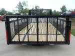 6.4x16 Dovetail Utility Trailer with Front Basket 2ft Mesh (2) 3500lb Axles - Image 14