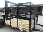 6.4x16 Dovetail Utility Trailer with Front Basket 2ft Mesh (2) 3500lb Axles - Image 16