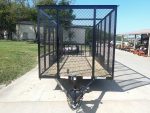 6.4x16 Dovetail Utility Trailer 6ft Mesh Sides (2) 3,500lb Axles - Image 2