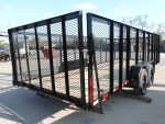 7x20 Straight Deck Utility Trailer 4ft Mesh Sides (2) 3,500lb Axles - Image 9