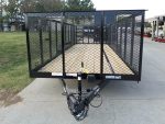 7x20 Heavy Duty Dovetail Utility Trailer 4ft Mesh Sides (2) 3,500lb Axles - Image 2