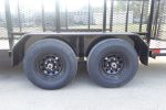 7x20 Heavy Duty Dovetail Utility Trailer 4ft Mesh Sides (2) 3,500lb Axles - Image 5