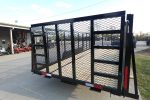 7x20 Heavy Duty Dovetail Utility Trailer 4ft Mesh Sides (2) 3,500lb Axles - Image 8