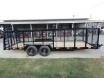 7x20 Heavy Duty Dovetail Utility Trailer 4ft Mesh Sides (2) 3,500lb Axles - Image 10