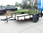 7x10 Powder Coated Dovetail Utility Trailer 3500lb Axle - Image 2