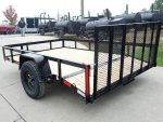 7x10 Powder Coated Dovetail Utility Trailer 3500lb Axle - Image 4