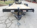 7x18 Wood Deck Car Hauler (2) 3500lb Axle w/ Brake and Ramps 7K GVWR - Image 2