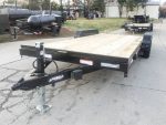 7x18 Wood Deck Car Hauler (2) 3500lb Axle w/ Brake and Ramps 7K GVWR - Image 3