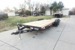 7x20 Wood Deck Car Hauler (2) 5200lb Axle w/ Brake and Ramps - Image 3