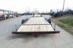 7x20 Wood Deck Car Hauler (2) 5200lb Axle w/ Brake and Ramps - Image 6