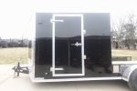 7x20 Black V-nose Hybrid Enclosed Trailer (2) 7K Axles - Image 8