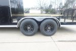 7x20 Black V-nose Hybrid Enclosed Trailer (2) 7K Axles - Image 11