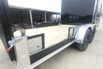 7x20 Black V-nose Hybrid Enclosed Trailer (2) 7K Axles - Image 17