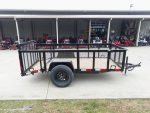 5x10 Dovetail Utility Trailer 2ft Mesh sides 3500lb Axle - Image 9