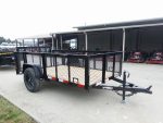 5x10 Dovetail Utility Trailer 2ft Mesh sides 3500lb Axle - Image 10