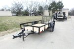5x10 Utility Trailer Powder Coated Dovetail with Gate 3500lb Axle
