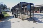 6.4x16 Straight Deck Utility Trailer 6ft Mesh Sides with Metal Roof (2) 3,500lb Axles - Image 2