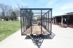 7' x 18' Tandem Straight Deck Utility Trailer 6ft Mesh Sides 7K GVWR - Image 2