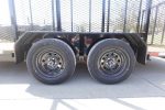 7' x 18' Tandem Straight Deck Utility Trailer 6ft Mesh Sides 7K GVWR - Image 5