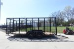 7' x 18' Tandem Straight Deck Utility Trailer 6ft Mesh Sides 7K GVWR - Image 14