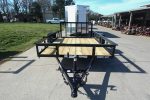 6' 4" x 10 Utility Trailer Dovetail Powder Coated With Gate 3,500lb Axle - Image 3