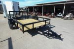 6' 4" x 10 Utility Trailer Dovetail Powder Coated With Gate 3,500lb Axle - Image 2
