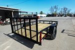 6' 4" x 10 Utility Trailer Dovetail Powder Coated With Gate 3,500lb Axle - Image 7