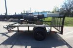 6' 4" x 10 Utility Trailer Dovetail Powder Coated With Gate 3,500lb Axle - Image 5