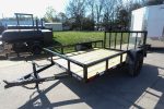 6' 4" x 10 Utility Trailer Dovetail Powder Coated With Gate 3,500lb Axle - Image 4