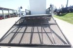 7x18 White Hybrid Enclosed V Nose (2) 7K Axles 2 Ft Fold Down Mesh Sides Pintle Hitch - Image 15