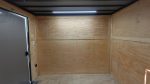 8.5x20 Charcoal Blackout Trim VNose Hybrid Enclosed Trailer Roof (2) 3500lb Axles 50 AMP Electrical Package - Image 21