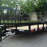 7x20 Straight Deck Utility Trailer with Side Gate (2) 5,200lb Axles HD