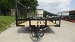 7x16 Dovetail Utility Trailer with Side Gate (2) 3500lb Axle 7k GVWR - Image 2