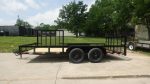 7x16 Dovetail Utility Trailer with Side Gate (2) 3500lb Axle 7k GVWR - Image 3
