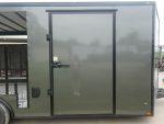 8.5x20 Charcoal Blackout Trim VNose Hybrid Enclosed Trailer Roof (2) 3500lb Axles 50 AMP Electrical Package - Image 4