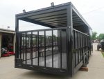 8.5x20 Charcoal Blackout Trim VNose Hybrid Enclosed Trailer Roof (2) 3500lb Axles 50 AMP Electrical Package - Image 8