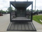 8.5x20 Charcoal Blackout Trim VNose Hybrid Enclosed Trailer Roof (2) 3500lb Axles 50 AMP Electrical Package - Image 14