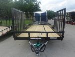 7x20 Heavy Duty Straight Deck Utility Trailer (2) 5,200lb Axles With (2) Side Gates 10K GVWR - Image 2