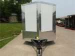 7x16 Tandem White V-Nose Hybrid Enclosed Trailer - Image 2