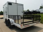 7x16 Tandem White V-Nose Hybrid Enclosed Trailer - Image 13