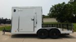 7x16 Tandem White V-Nose Hybrid Enclosed Trailer - Image 4