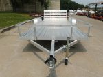 7' x 18' All Aluminum Utility Trailer Dual Axle Straight Deck 7K GVWR - Image 2