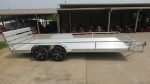 7' x 18' All Aluminum Utility Trailer Dual Axle Straight Deck 7K GVWR - Image 4