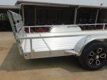 7' x 18' All Aluminum Utility Trailer Dual Axle Straight Deck 7K GVWR - Image 6